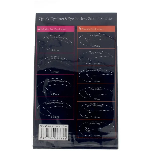 MOMO Contour And Eyeshadow Makeup Stencils 64 Pack - Image 2