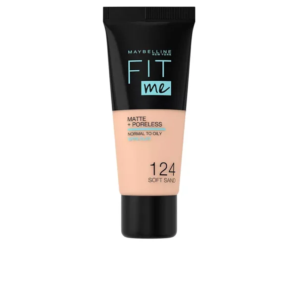 Maybelline Fit Me Matte Poreless Foundation #124 Soft Sand 30ML