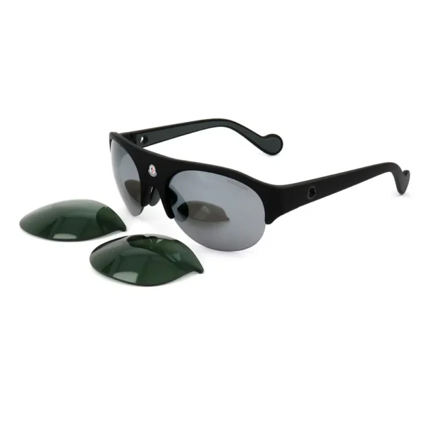 Moncler Gafas Black Round Sunglasses 135mm - Image 2