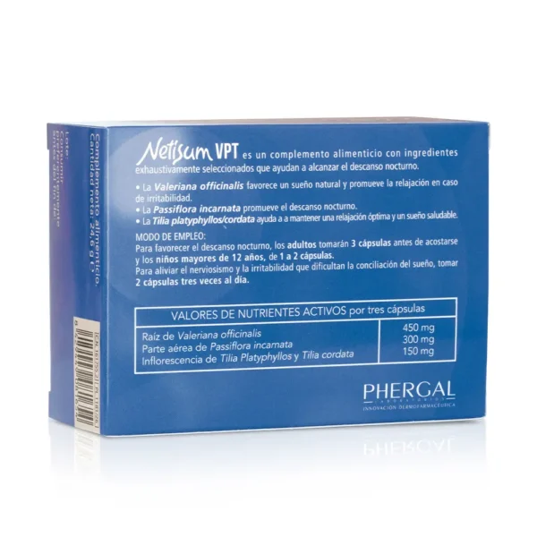 NETISUM VPT Capsules for Sleep Disturbances - 60 Units - Image 2