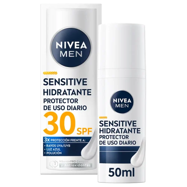 NIVEA Men Sensitive Moisturizing Cream SPF 30 50ML - Image 2