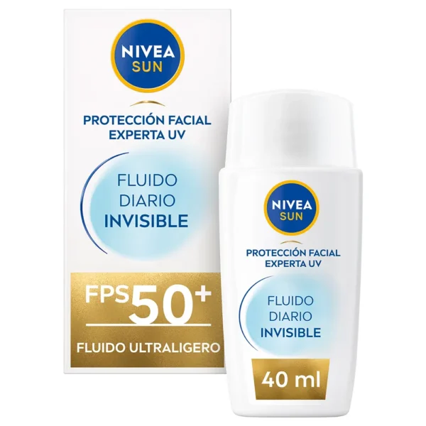 NIVEA Sun Invisible Daily Fluid SPF50 + Liposan Pack of 2 - Image 2