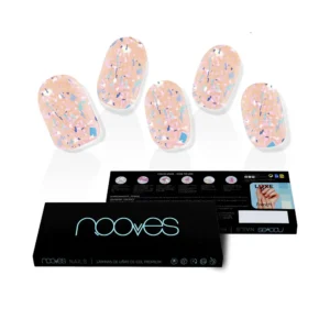NOOVES Peach Galettes Metallic Gel Nails - 20 Units