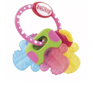 NÛBY Icybite Key Teether 3M+ - Pink