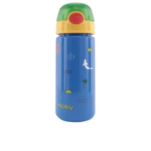 NÛBY Surf Blue Mug With Button & Soft Straw 540ML