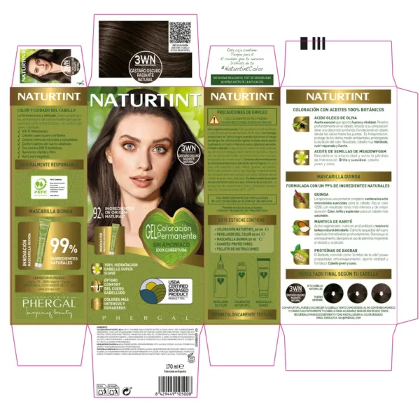 Naturtint Ammonia-Free Dye 3W 170ML - Dark Brown