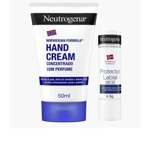 Neutrogena Concentrated Hand Cream Set 50ML & Lipstick SPF20