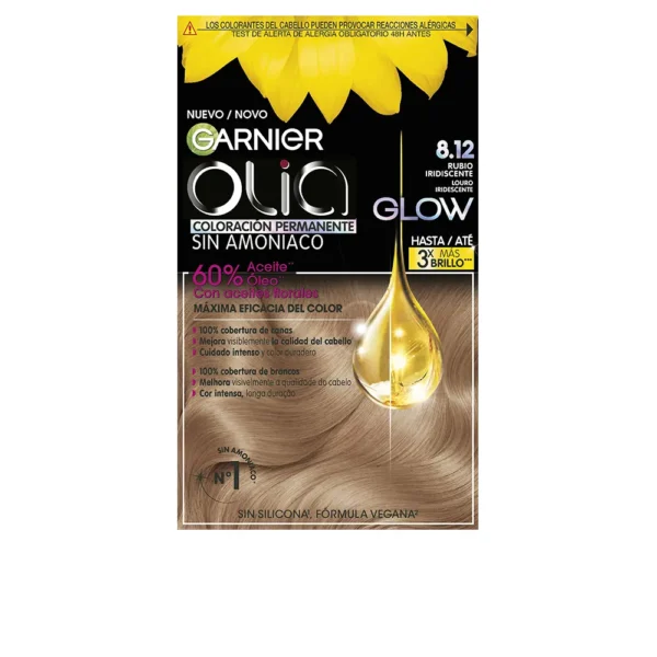 Olia Permanent Color 8.12 Iridescent Blonde - 3 Units