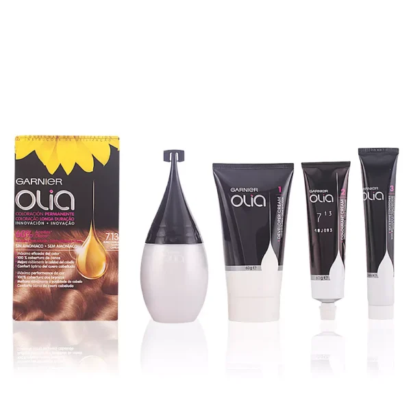 Olia Permanent Hair Color #7.13 Cinnamon Blonde Set