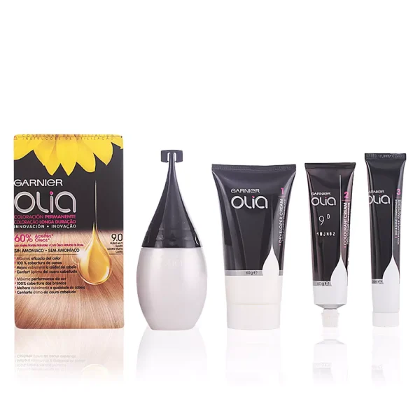 Olia Permanent Hair Color #9.0 Very Light Blonde Set