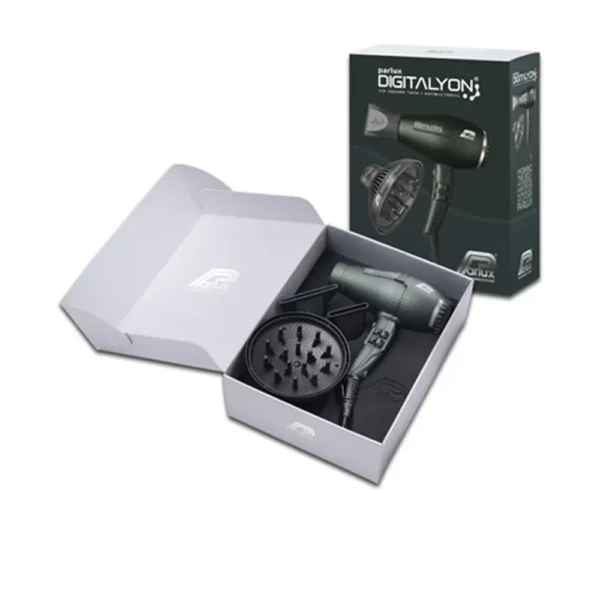 Parlux Digitalyon Anthracite Hair Dryer Set (4 Pieces)