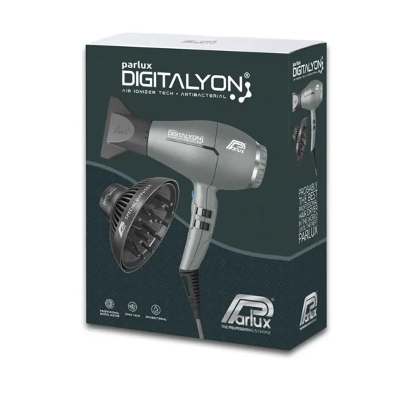 Parlux Digitalyon Gray Glitter Set With Dryer & Accessories - Image 2