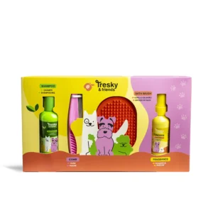 Pet Cleaning Set: 4 Pcs with Shampoo