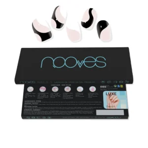 Premium Glam Gel Nail Sheets White Cow 20 Units