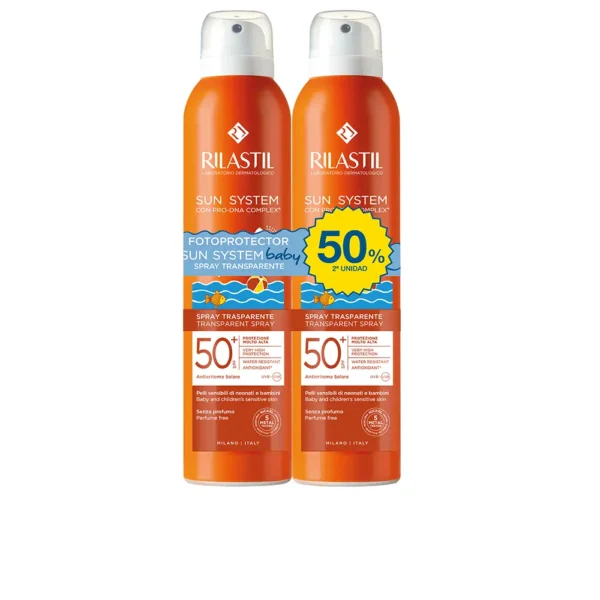 RILASTIL Sun System SPF50+ Baby Transparent Spray 2 x 200ml