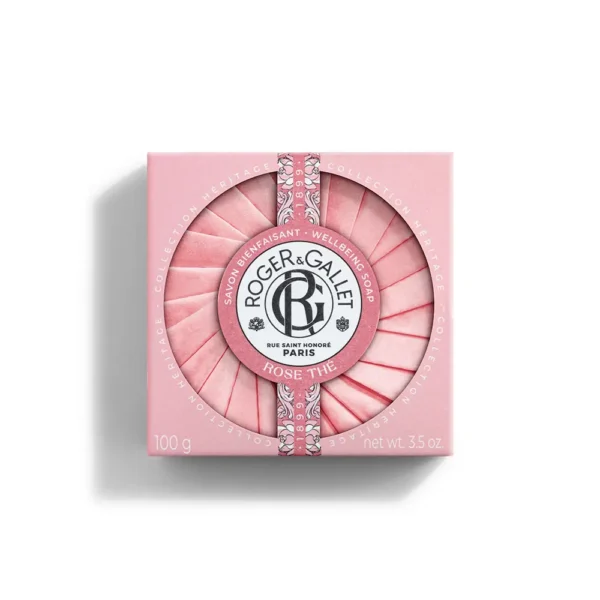 ROGER & GALLET Rose Thé Wellness Soap 100g - Image 2