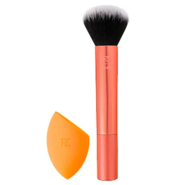 Real Techniques Everything Blending Duo - 2 Brushes & Sponge - Image 2