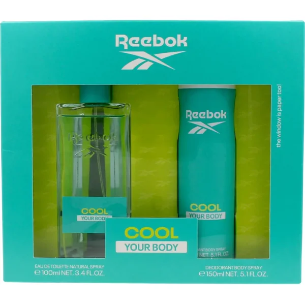 Reebok Cool Your Body Woman Set - 100ML Eau de Toilette & 150ML Deodorant