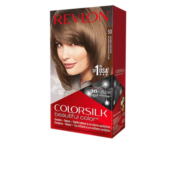 Revlon Colorsilk #50 Light Ash Brown Hair Dye 1 Unit