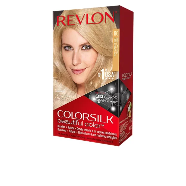 Revlon Colorsilk 80 Light Ash Blonde Hair Color 1 Unit
