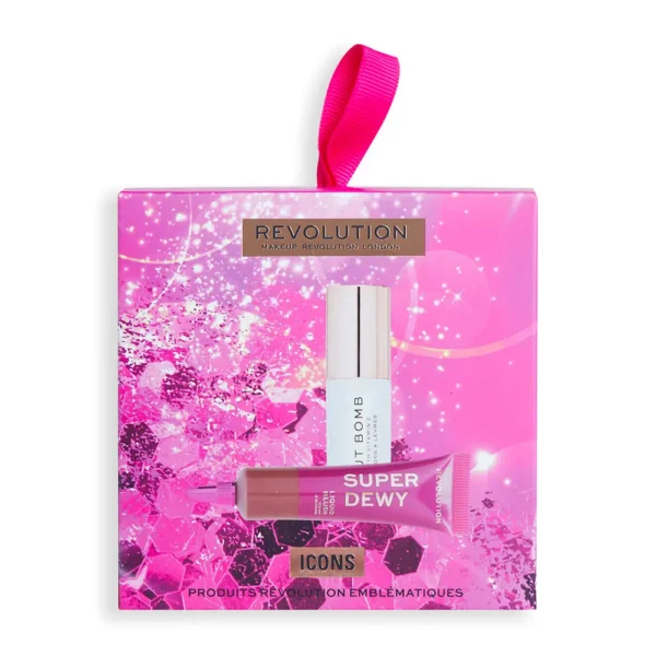 Revolution Pout Bomb Gloss & Liquid Blush Set - 2 pcs - Image 3