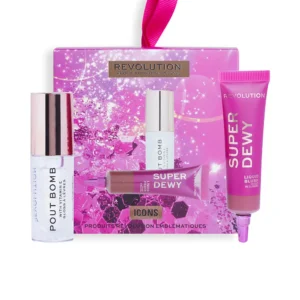 Revolution Pout Bomb Gloss & Liquid Blush Set - 2 pcs