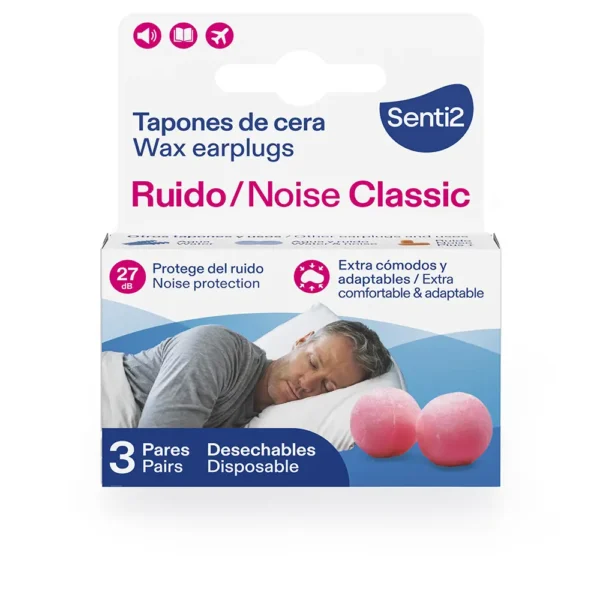 SENTI2 Noise Wax Plugs - 3 Units