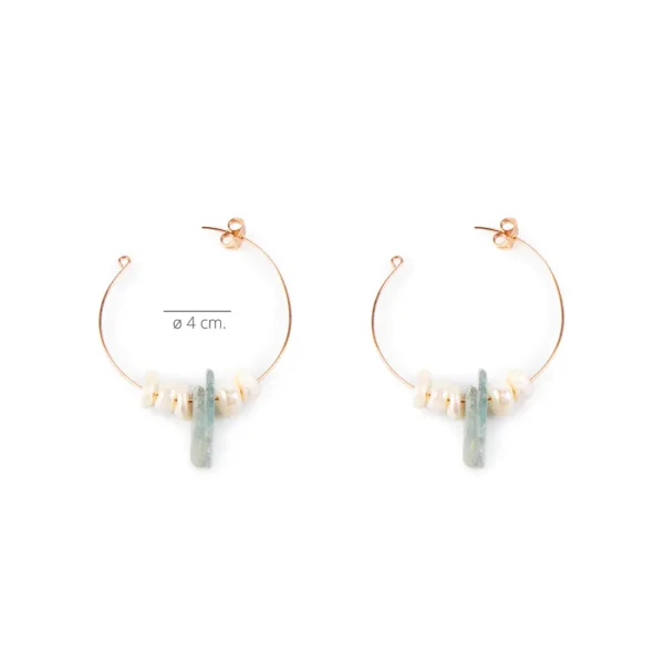 SHABAMA Gold Shine 4cm Earrings - 1 Unit - Image 2