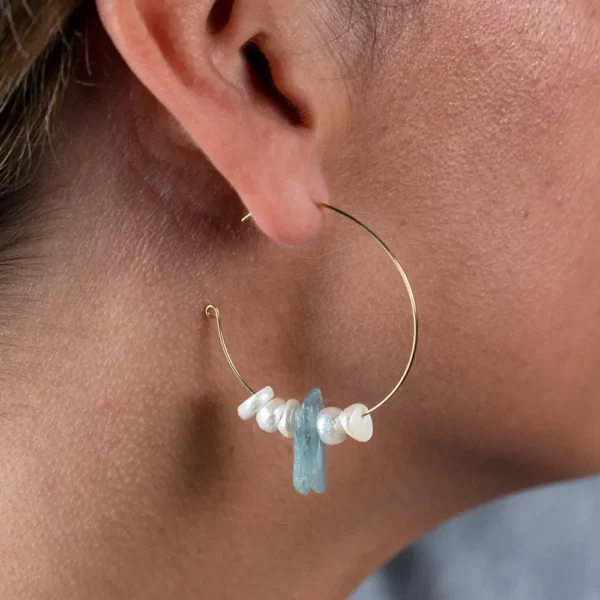 SHABAMA Gold Shine 4cm Earrings - 1 Unit - Image 3