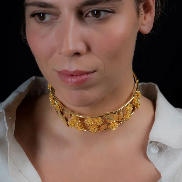 SHABAMA Shiny Gold Luxor Choker - 1 Unit - Image 3
