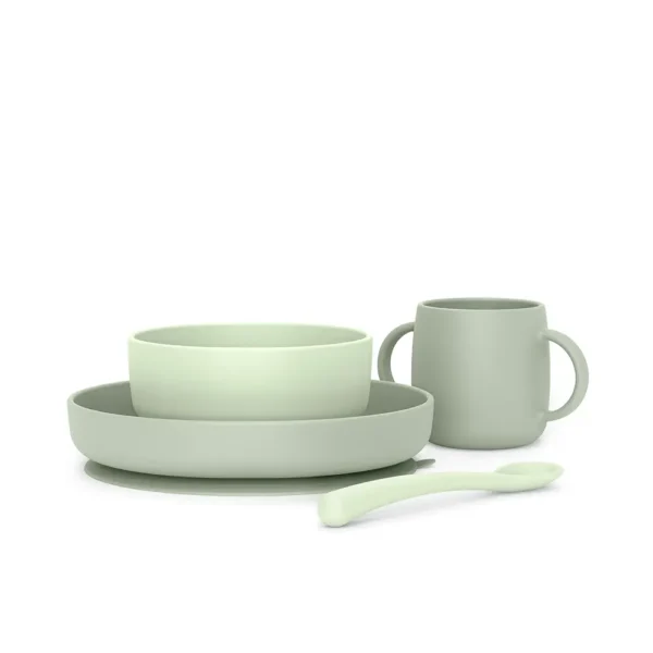 SUAVINEX Green Tableware Set for Kids - 4 Units