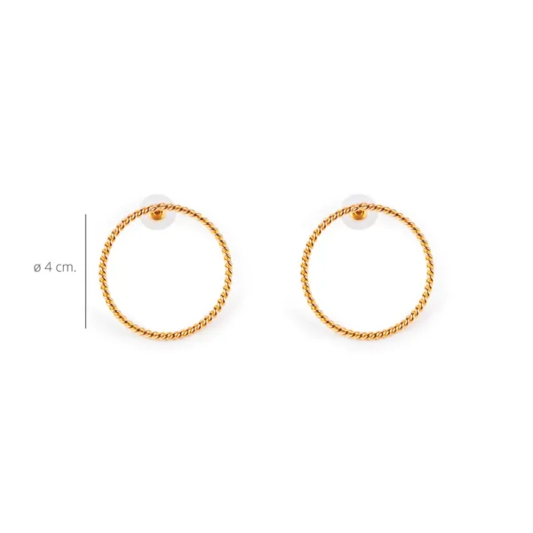 SURI Shiny Gold Earrings - 1 Unit - Image 2