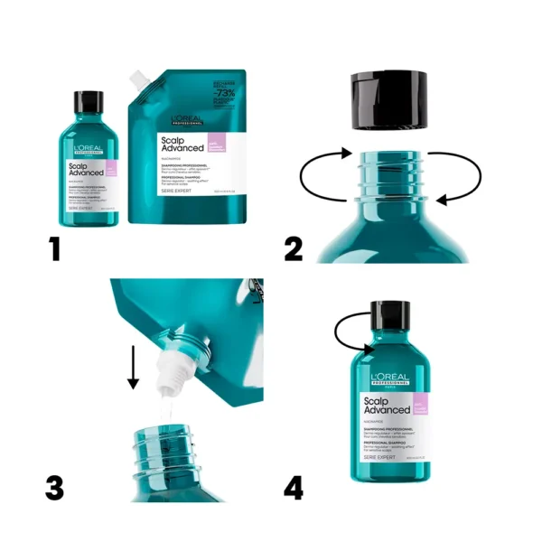 Scalp Advanced Shampoo Refill 500ML - Silicone Free - Image 4
