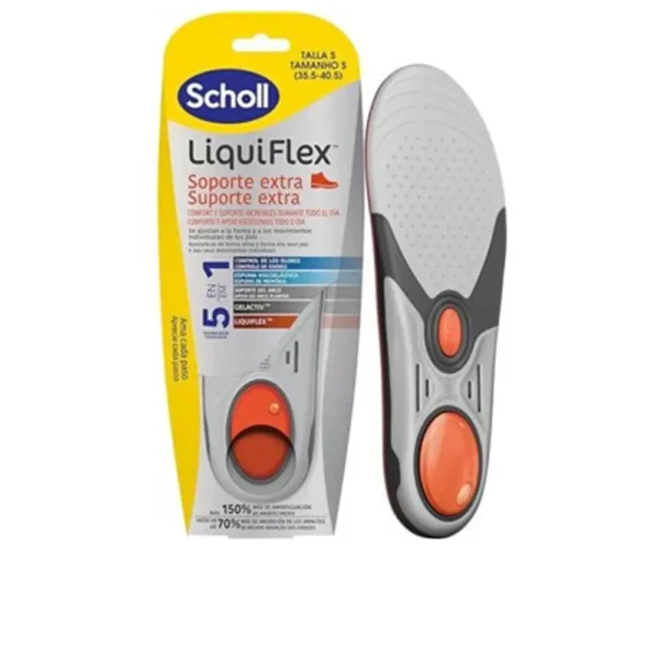 Scholl Liquiflex Insoles Reinforced Support Size 35.5-40.5