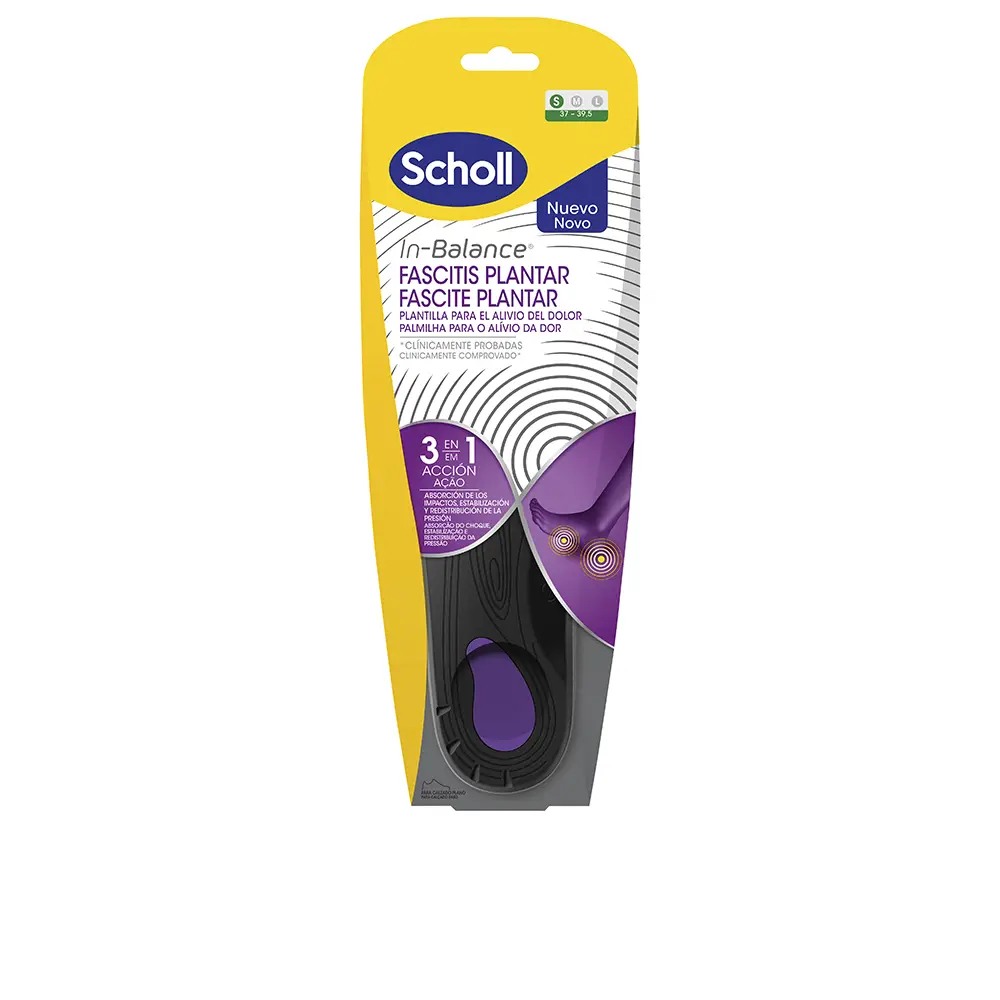 Scholl Plantar Fasciitis Anti-Pain Insoles Size S 37-39.5