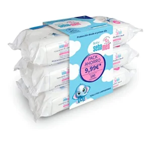 Sebamed Baby Cleansing Wipes Set Of 3 Packs - 60 Pieces Each