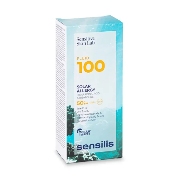 Sensilis Fluid 100 Solar Allergy SPF50+ Sunscreen 40ml - Image 2