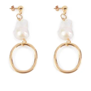 Shabama Balboa Long Earrings - Shiny Gold