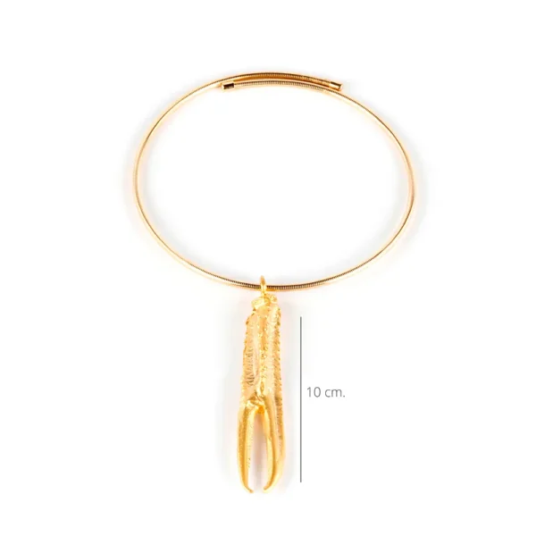 Shabama Elastic Shiny Gold Necklace - 1 Unit - Image 2