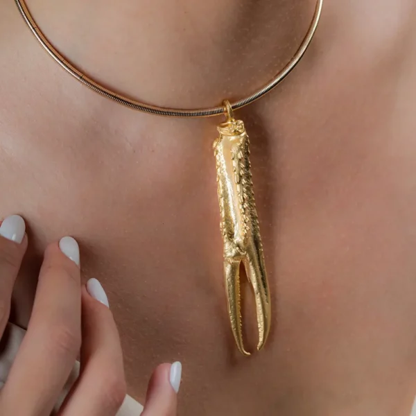 Shabama Elastic Shiny Gold Necklace - 1 Unit - Image 3