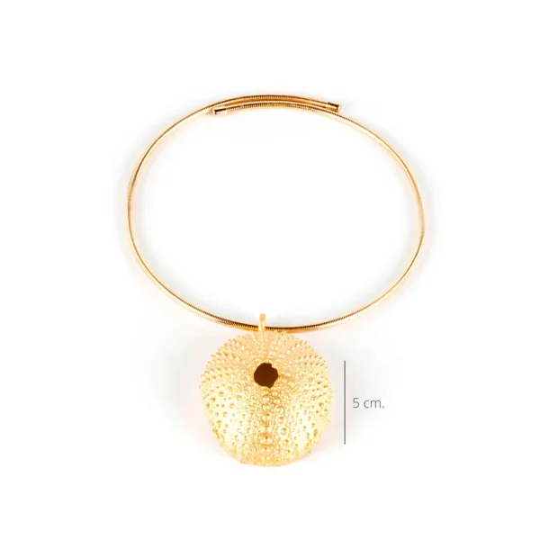 Shabama Elastic Trenc Necklace - Shiny Gold - Image 2