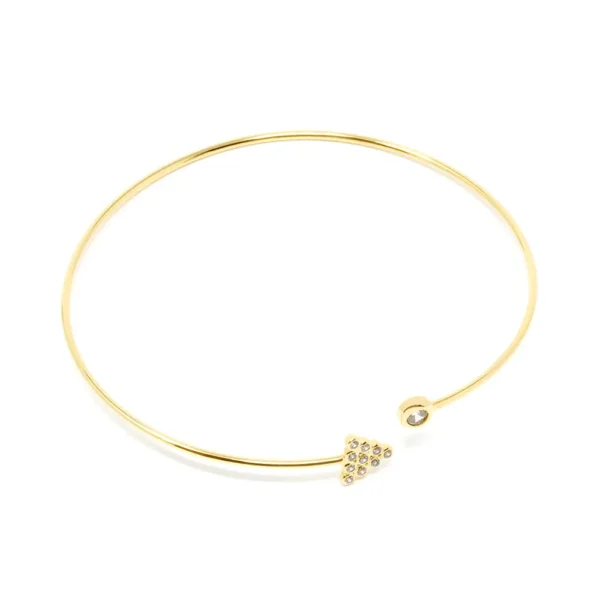 Shabama Rigid Coney Bracelet - Shiny Gold