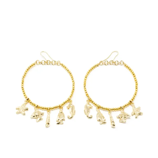 Shabama Shiny Gold Formentor Earrings