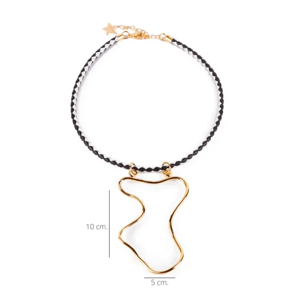 Shabama Shiny Gold Malawi Necklace - Image 2