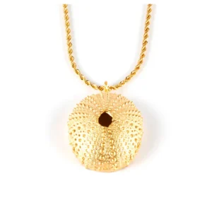 Shabama Shiny Gold Trenc Top Necklace