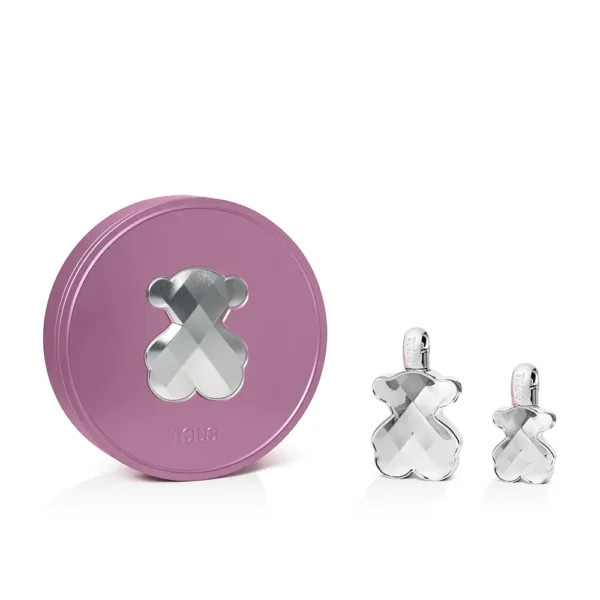 TOUS Silver Parfum Case 2-Piece Set
