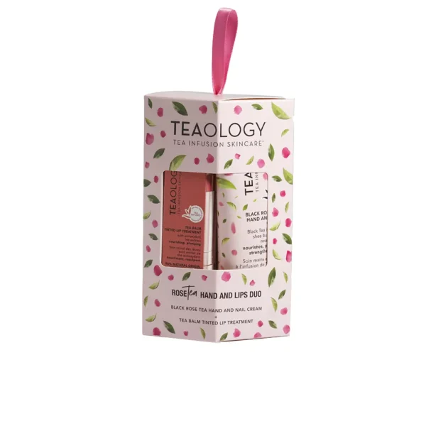 Tealogy Black Rose Hand Cream & Lip Balm Set (2 Pcs)