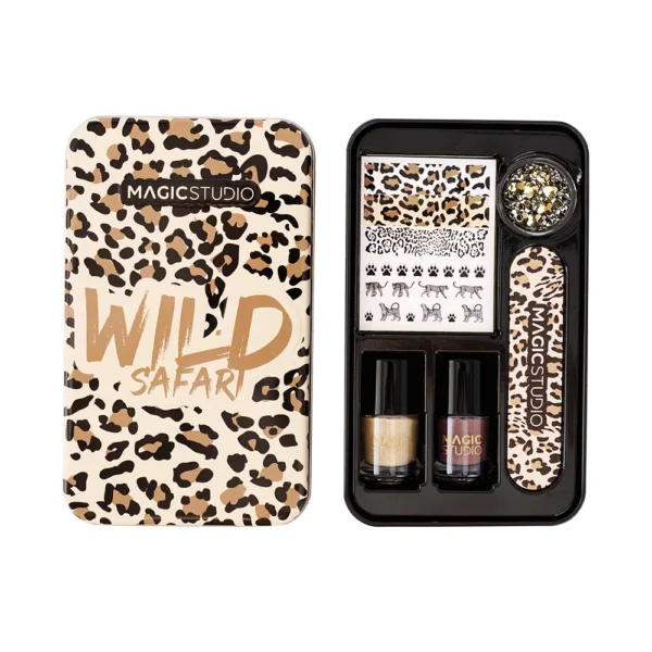 Wild Safari Savage Nail Art Set - 6 Pieces