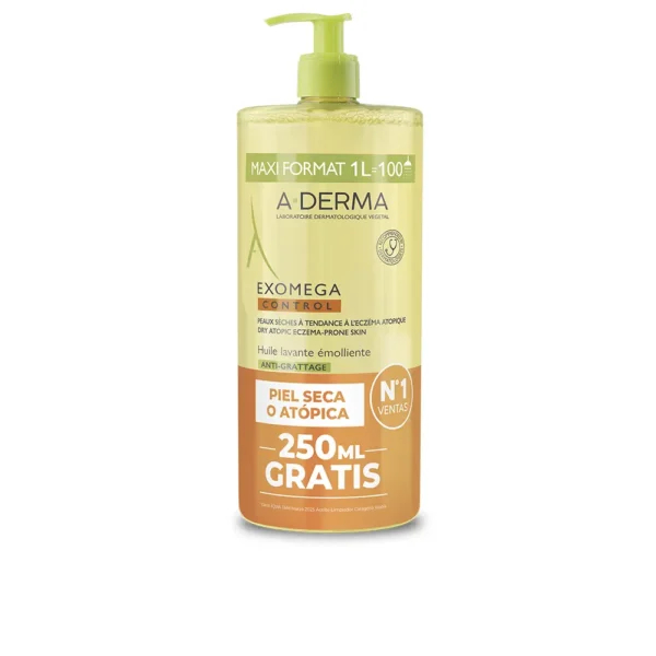 A-DERMA Exomega Control Emollient Shower Oil 1000ML