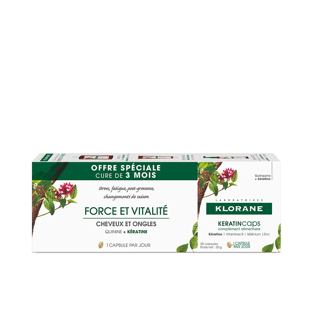 Klorane KeratinCaps Hair Strengthening Capsules 90 Units